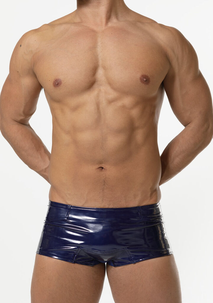 Laminated swim pants,navy, medium image number 1
