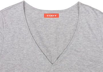 Organic Cotton V-neck T,gray, small image number 5